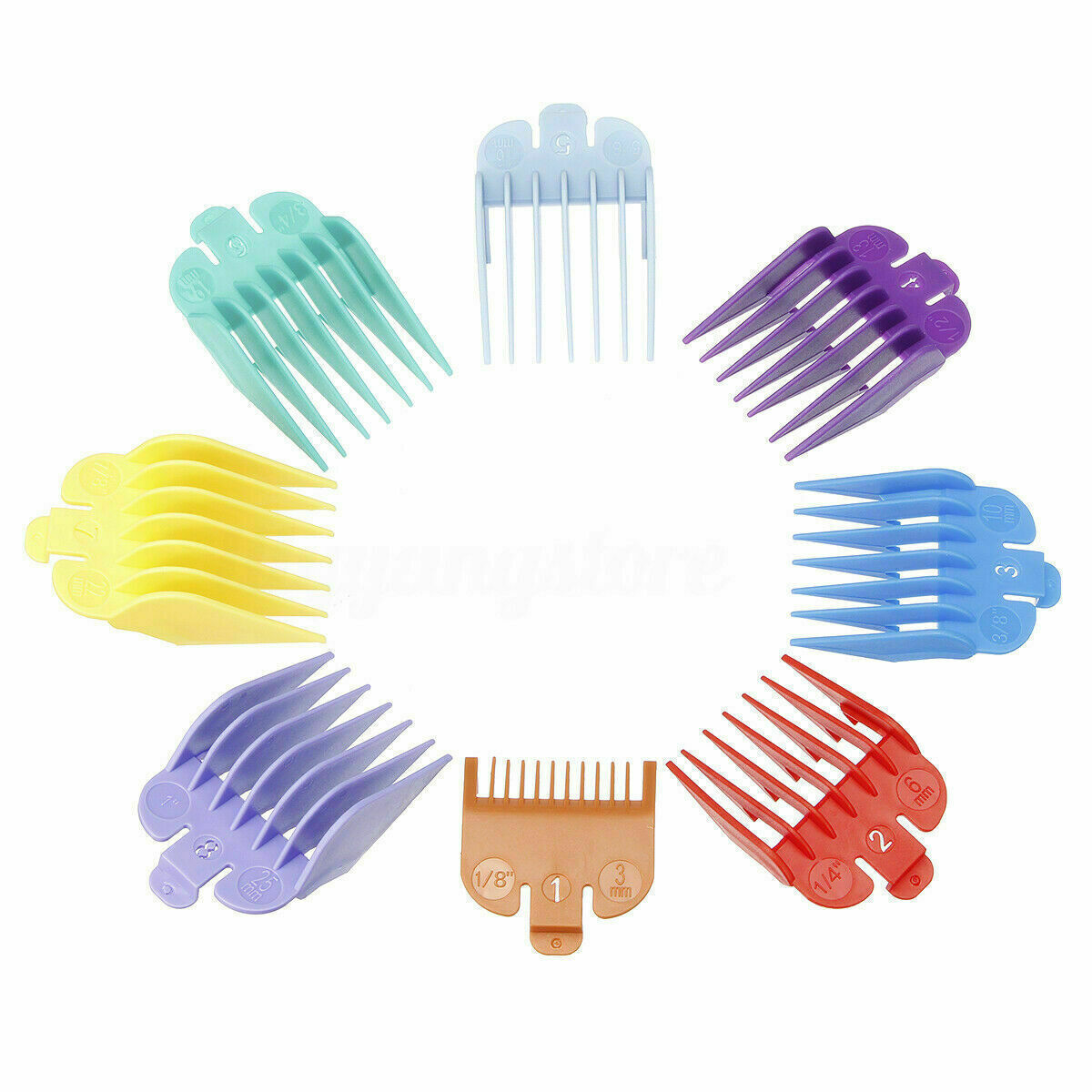 8pcs/Set Standard Guards Attach Trimmer Hair Clipper Guide Comb Set for WAHL NCx