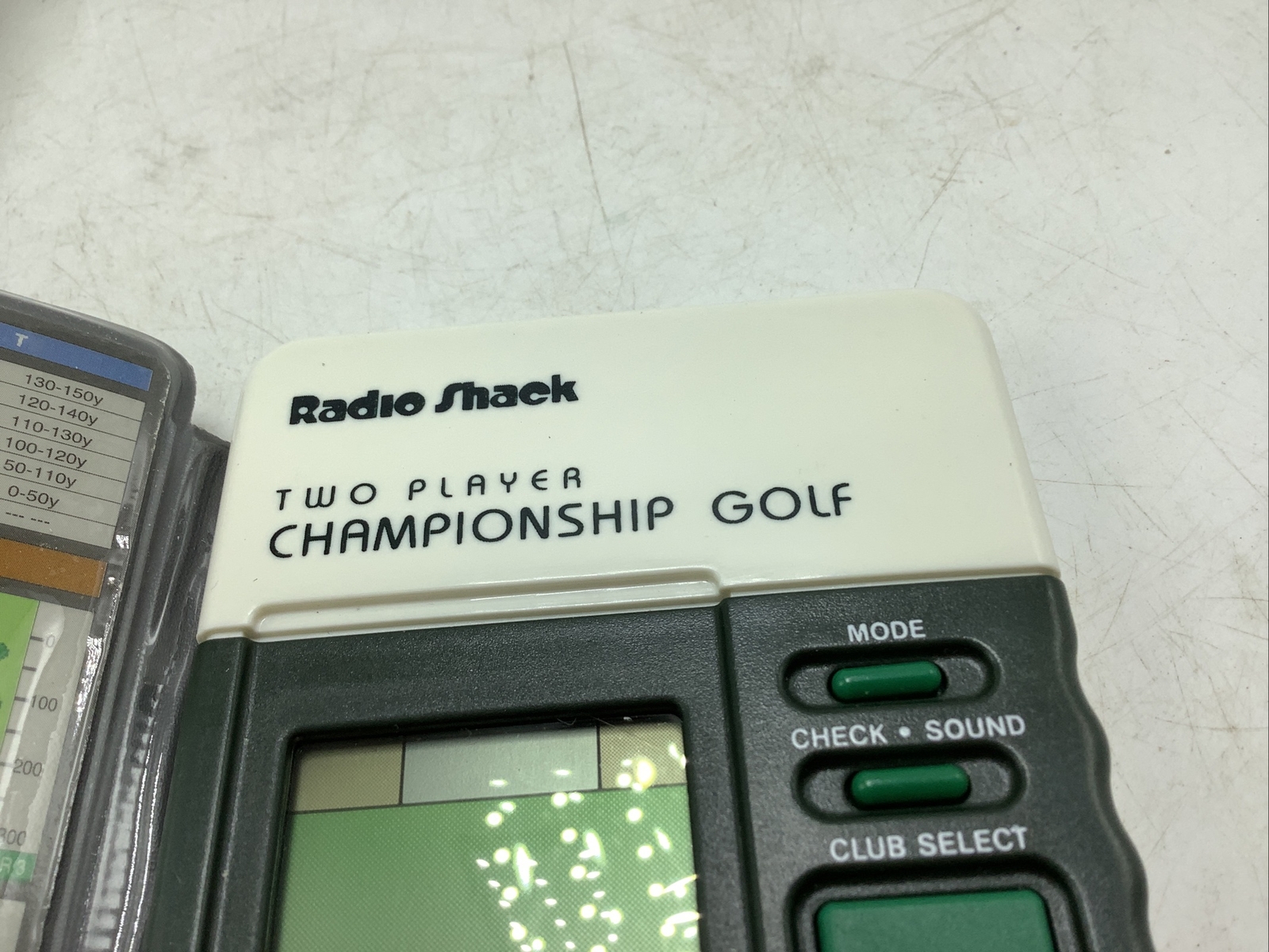 RADIO SHACK handheld 2-Player Championship Golf electronic game 18 holes LED