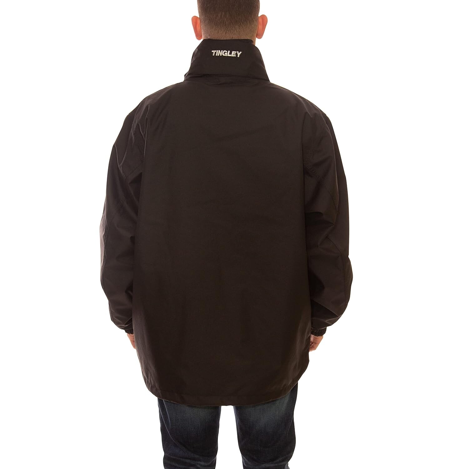 Tingley Icon J24113 Waterproof Breathable Jacket w roll-a-way Hood Size L Mens