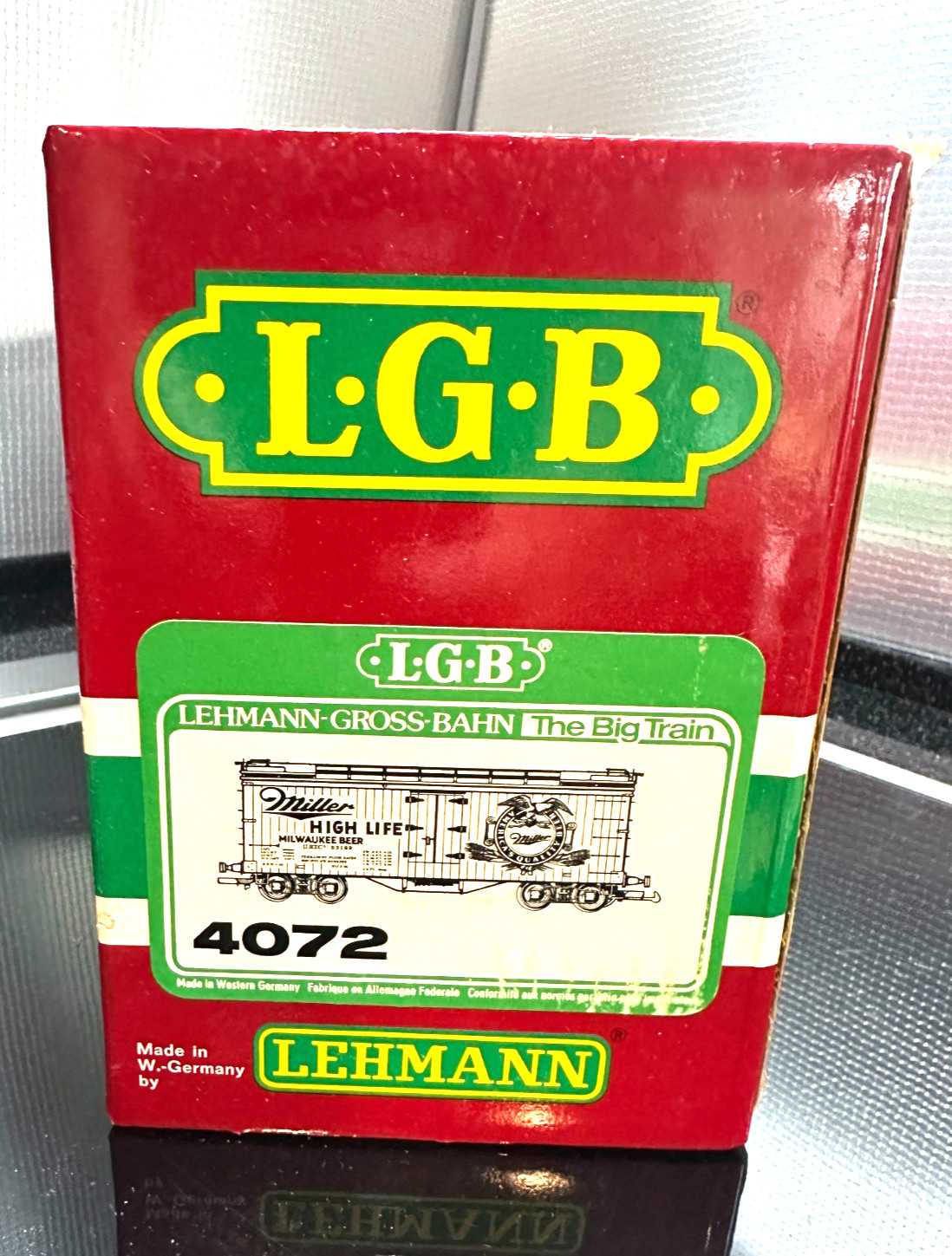 Lehmann Gross Bahn The Big Train 4072 Miller High Life Beer Ad NIB