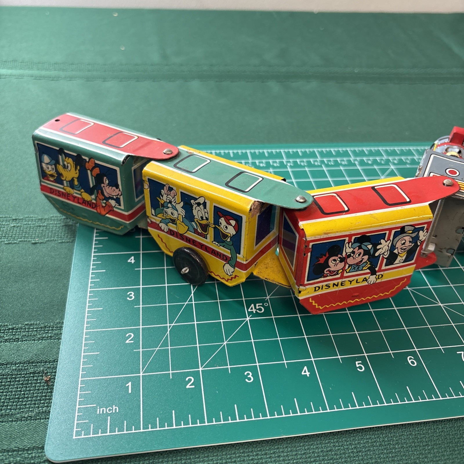 1950's MARX TIN LITHO WIND UP MICKEY MOUSE DISNEYLAND TRAIN Pre Owned Not Tested