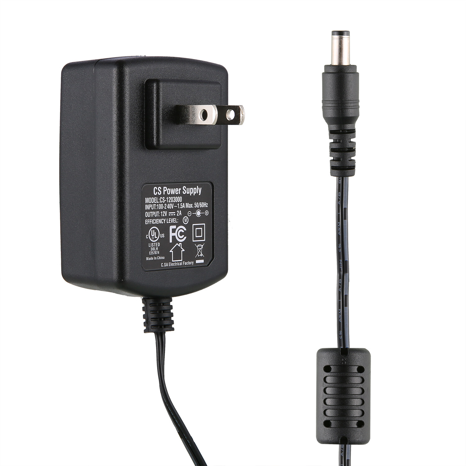 ANNKE 12V 2A Power Supply AC DC Adapter Cable for Home Security CCTV DVR System