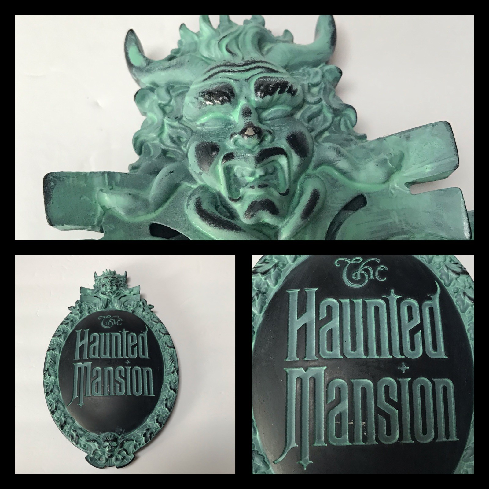 Disney The Haunted Mansion Wall Plaque Sign Halloween Horror Collectible Goth
