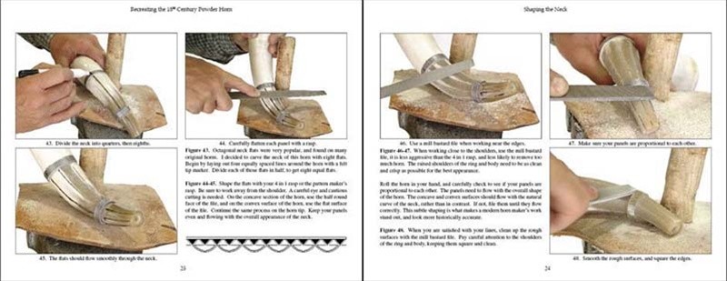 Recreating the 18th Century Powder Horn Book Gunpowder Scrimshaw How-To Sibley