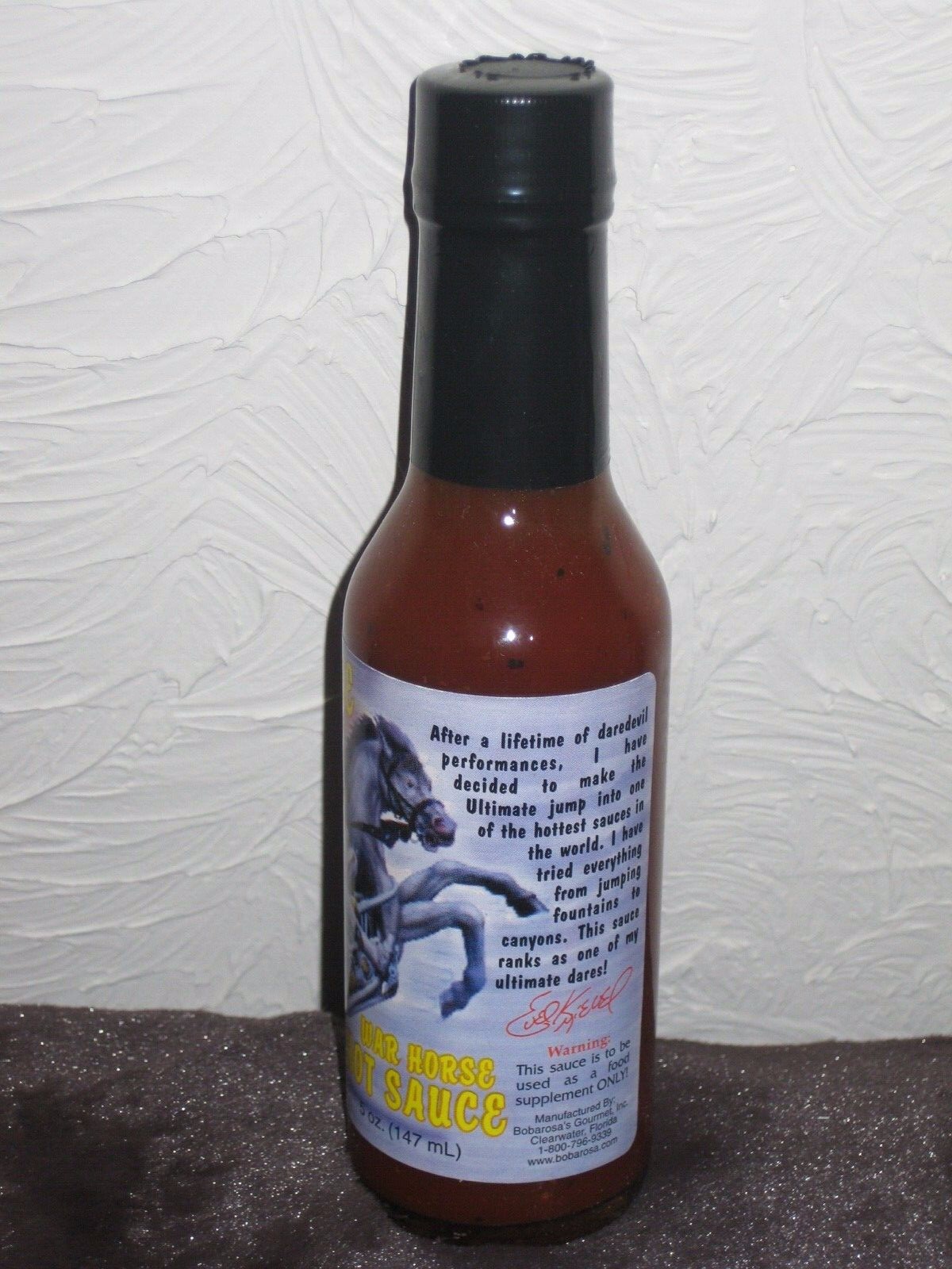 Evel Knievel COLLECTIBLE Hot Sauce-$15.99 Limited run of #5000- FINAL INVENTORY!