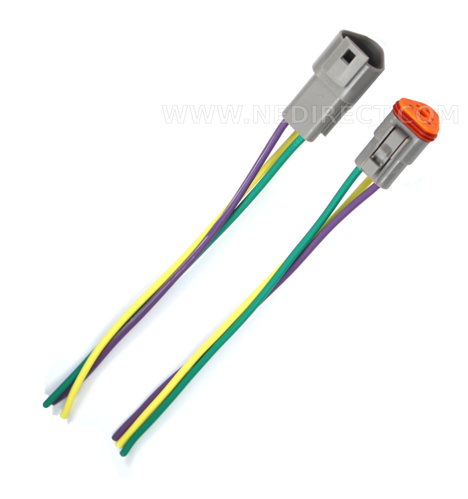 Assembled Deutsch 2,3,4,6,8,12 Pin,12, 14, 16 & 18 AWG waterproof connector