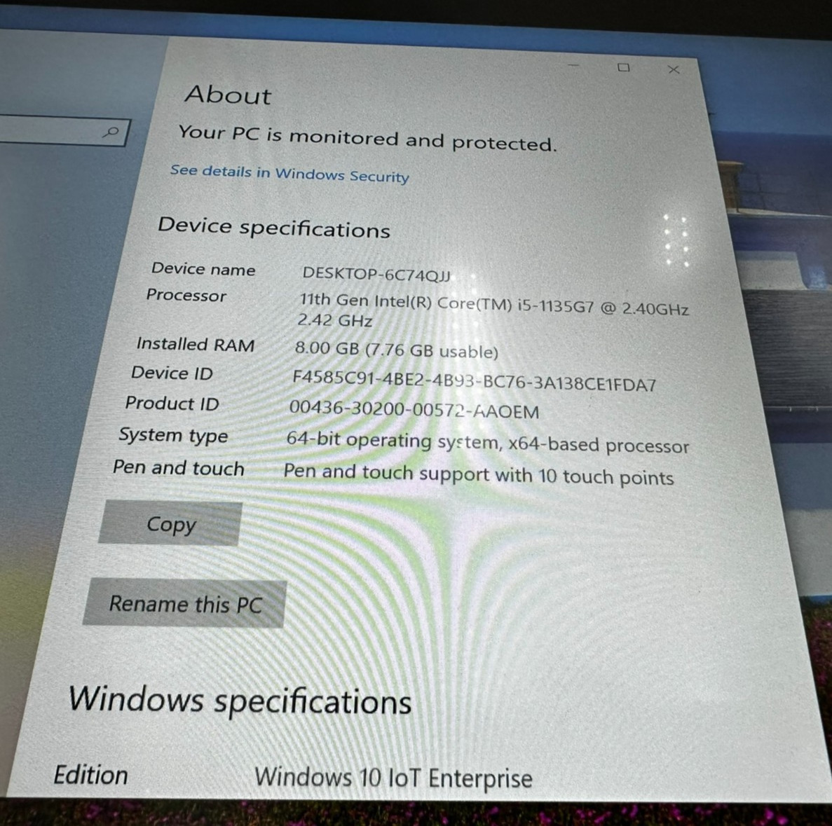 DT Research 13" Touch Screen Tablet #DT313 w/ Intel i5, Windows 10