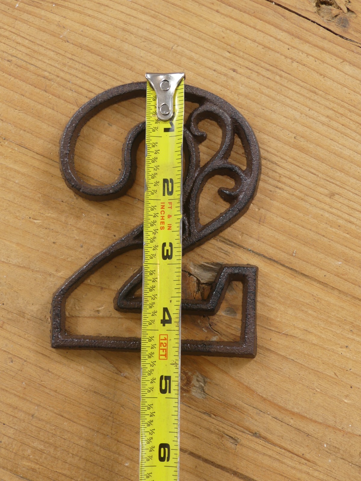 Metal House Numbers Street Address LARGE Rustic Cast Iron Pick #'s from 0-9 #