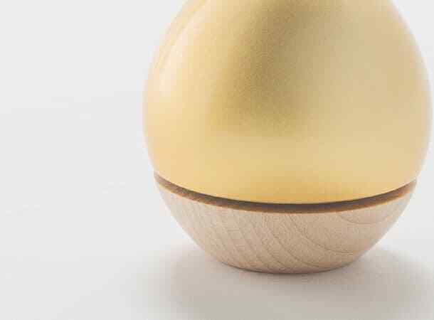 SGI Soka Gakkai Buddhism compact bell & bell stick set Gold Color Made in Japan