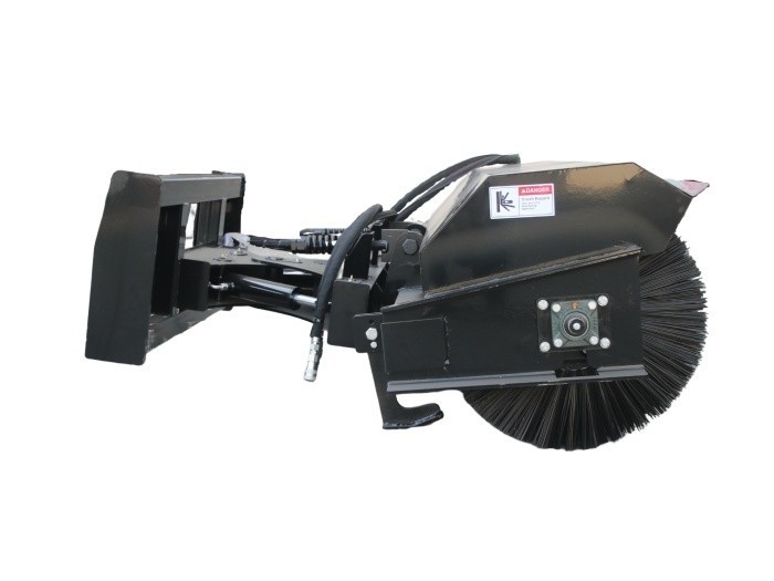 Wolverine Skid Steer Angle Broom Sweeper Heavy Duty Attachment w/Poly Brush