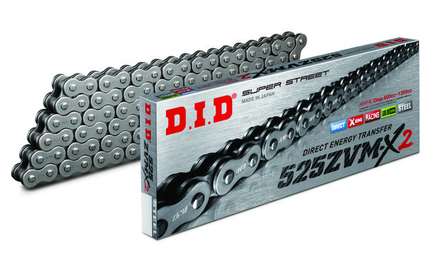 D.I.D. 525 ZVM-X2 Series X-Ring Chain 130 Links Natural