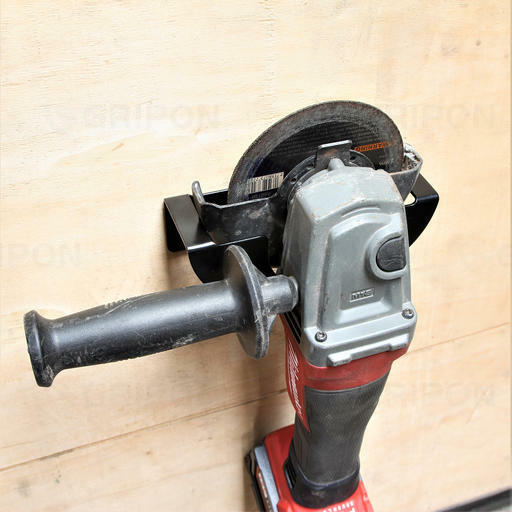 Gripon Angle Grinder Holder Tool Wall mount Bracket for 5inch Grinder - Black