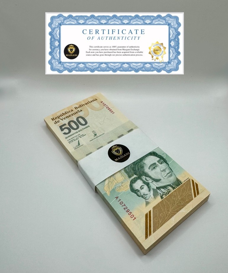 VENEZUELA 500 DIGITALES 2023 qty 50 Cir. 500 million bolivar soberano 1/2 Bundle