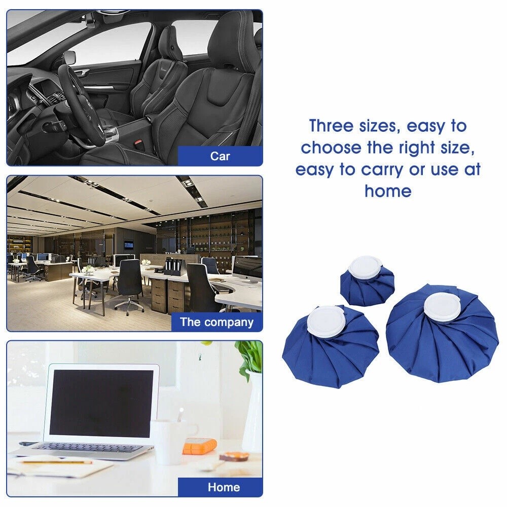 3PCS Ice Bags Packs Knee Neck Reusable Cold Relief Pain Headache Sport Injury US