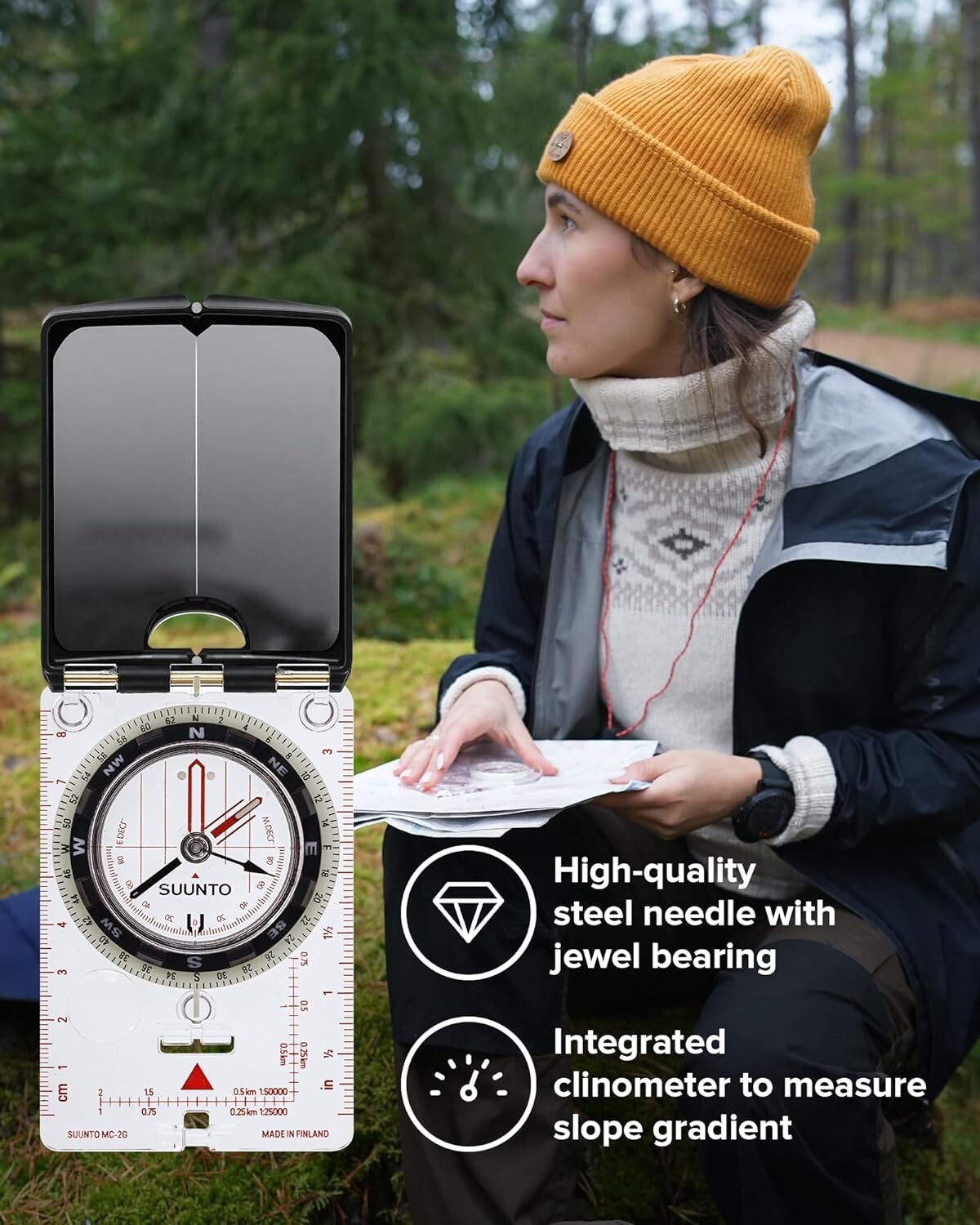 Suunto MC-2 /G/6400 Mirror Compass SS016326000