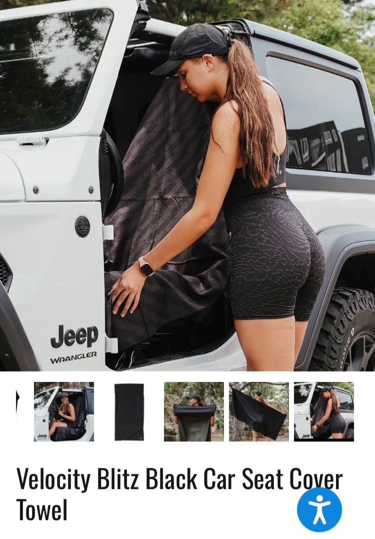 Sprints Microfiber Athletic Car Seat Cover Towel w/ Headrest Pocket 62.5"x32"