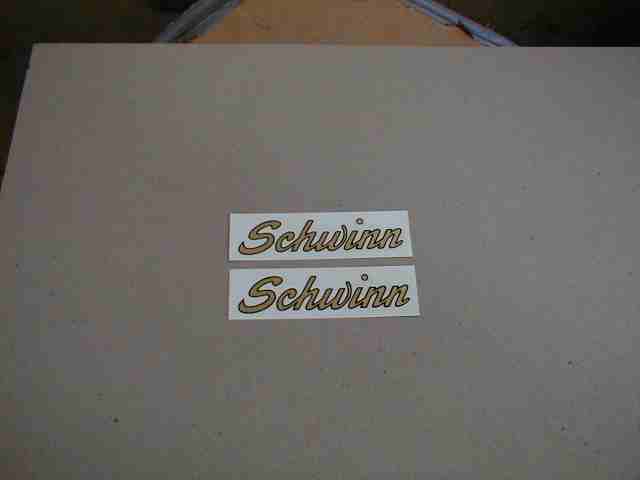 Schwinn Approved Phantom Panther Hornet B-6 Bicycle Horn Tank Decal Set