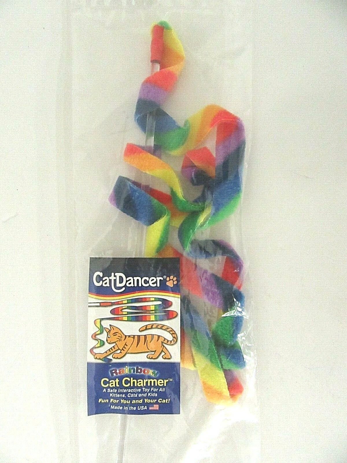 Cat Dancer Rainbow Cat Charmer Ribbon Cat & Kitten Toy