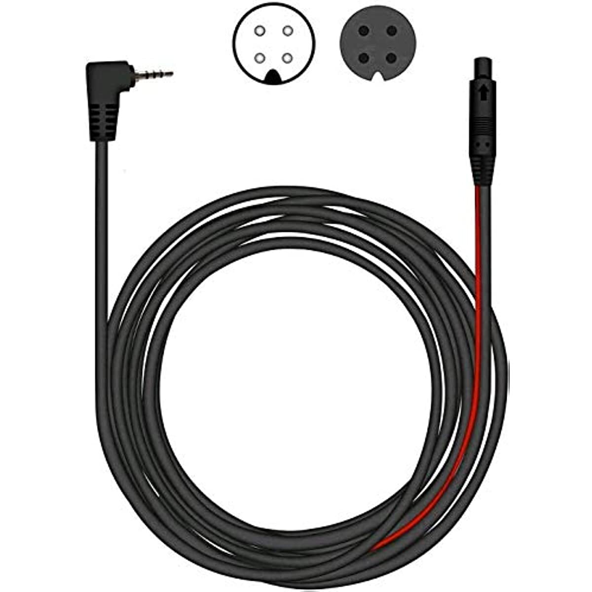 REDTIGER 33Feet Backup Camera Extension Cord Cable for Dash Cam(4 pin,2.5mm)