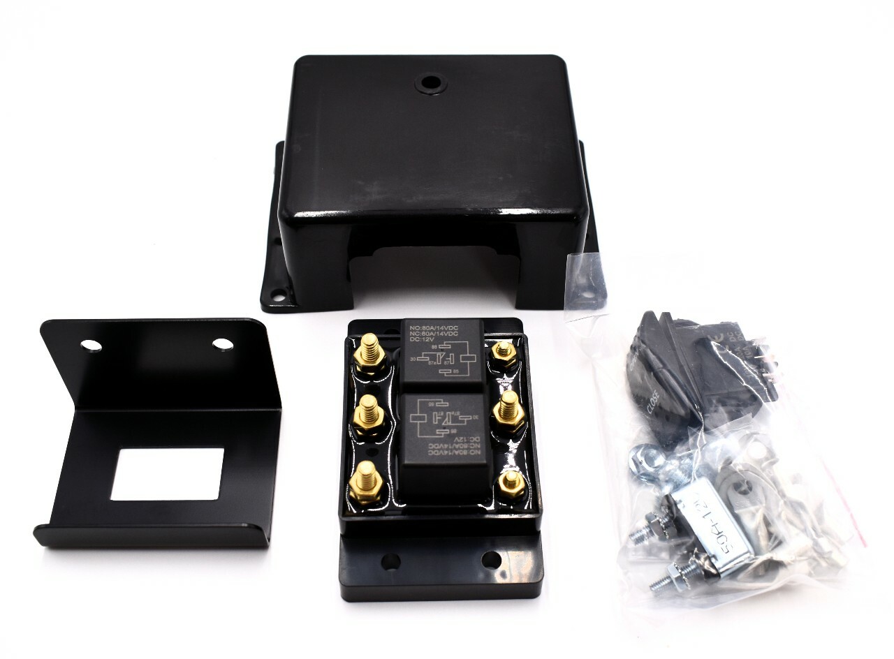 Complete Motor Reversing Relay Module and Switch Kit - Tarp Snowplow Winch