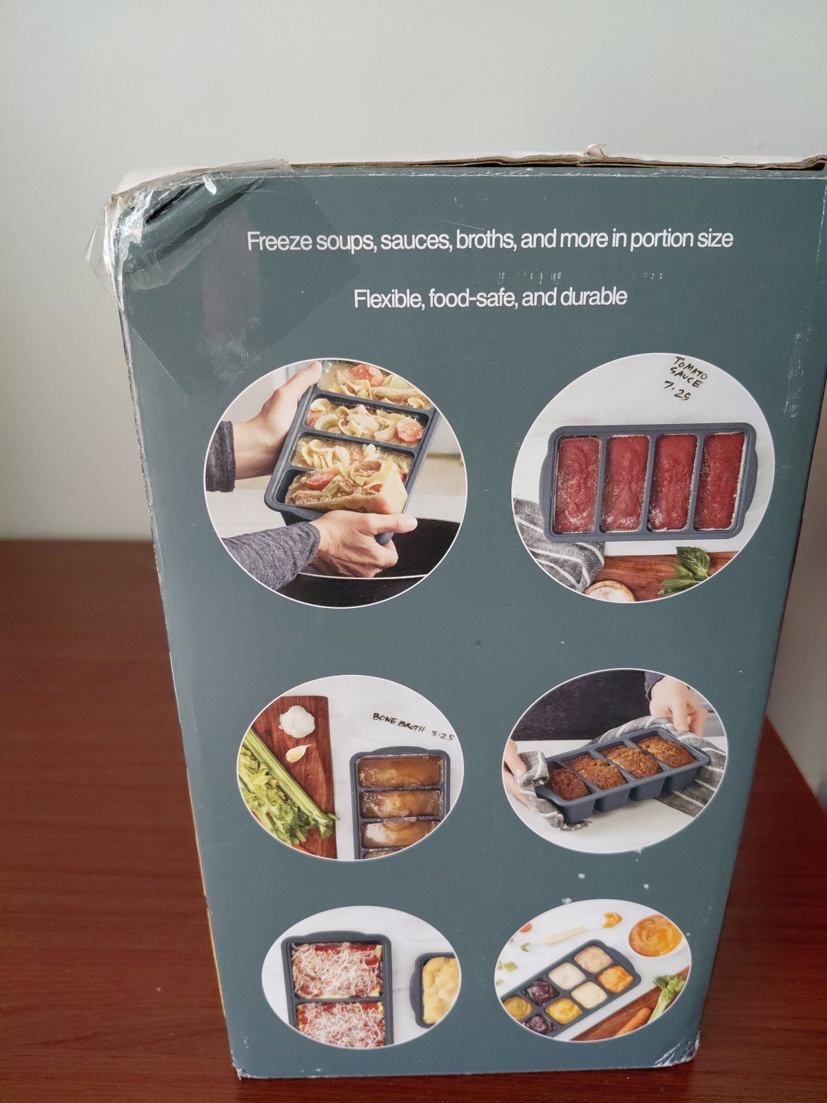 MIU Silicone Freezer Trays with Lids, 5-Pack BPA-Free Meal Prep, Baby Food NEW