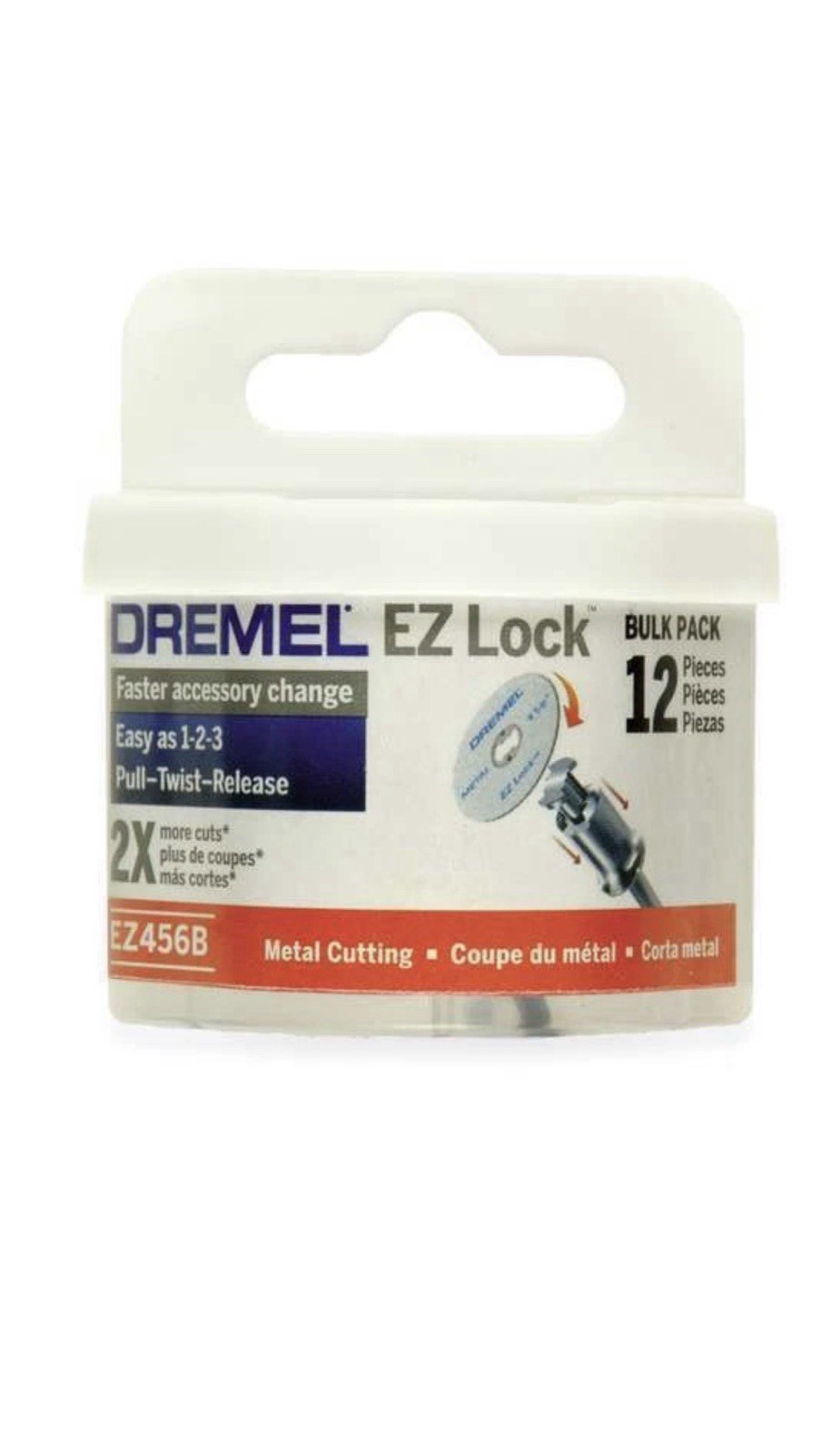 New & Sealed! Dremel Tool EZ Lock EZ456B Bulk Pack Cut-Off Wheels (12) S2 Bin14