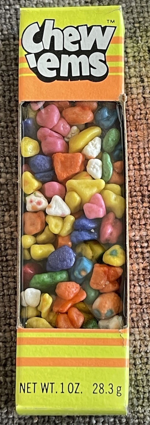 Vintage CHEW ‘EMS CANDY COATED BUBBLE GUM  Sealed  New Old Stock