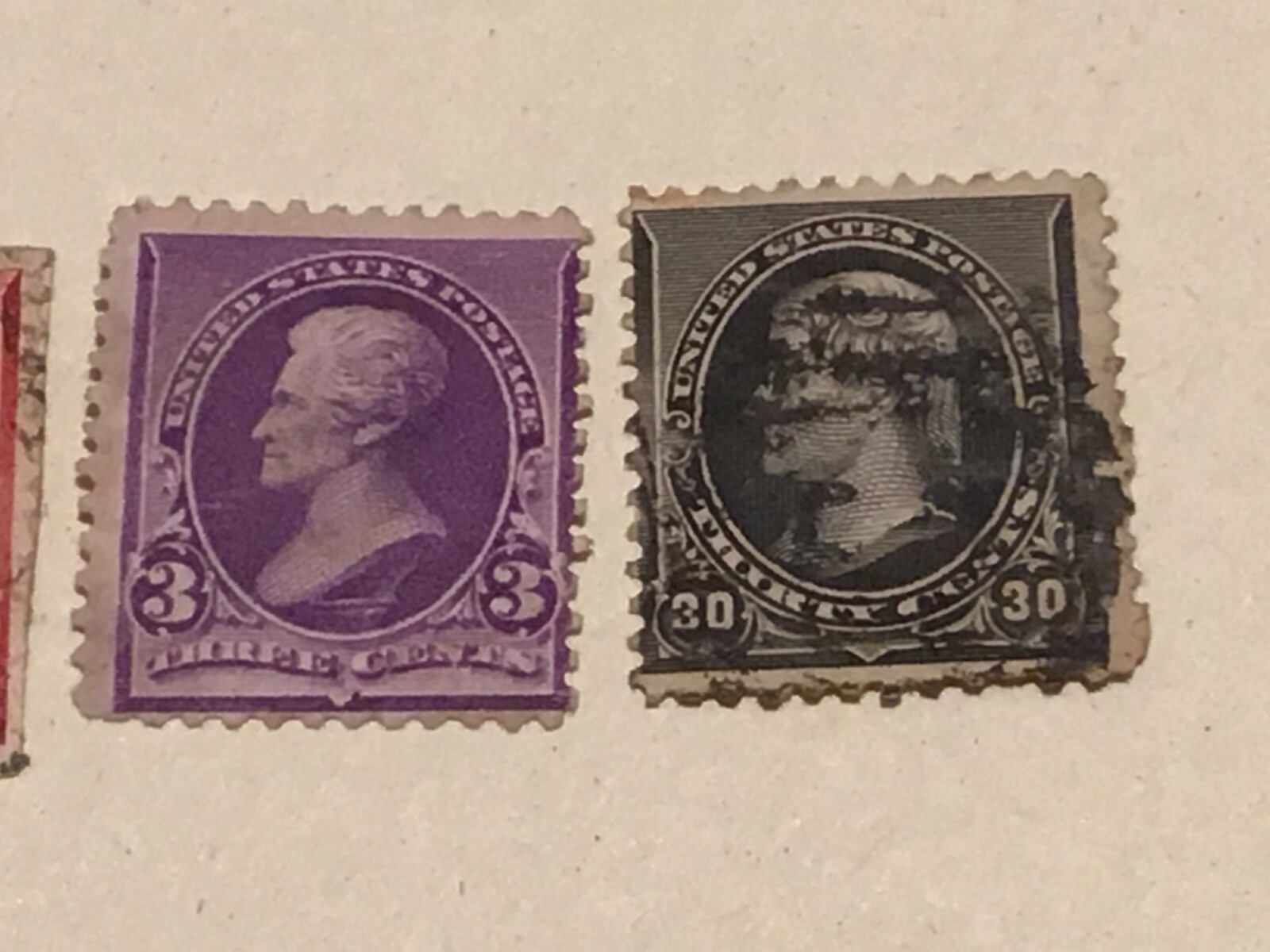 United States 1890 Personalities used stamps A10056