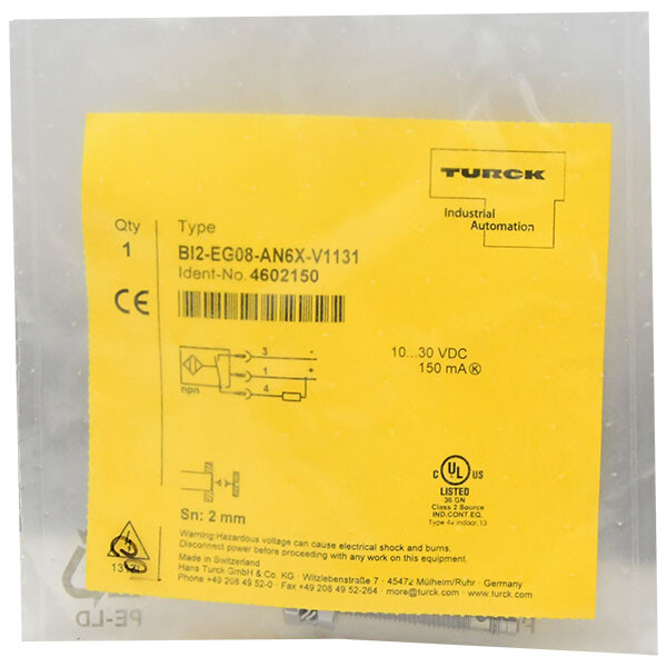 BI2-EG08-AN6X-V1131 Turck Inductive Proximity Switch Sensor -SA