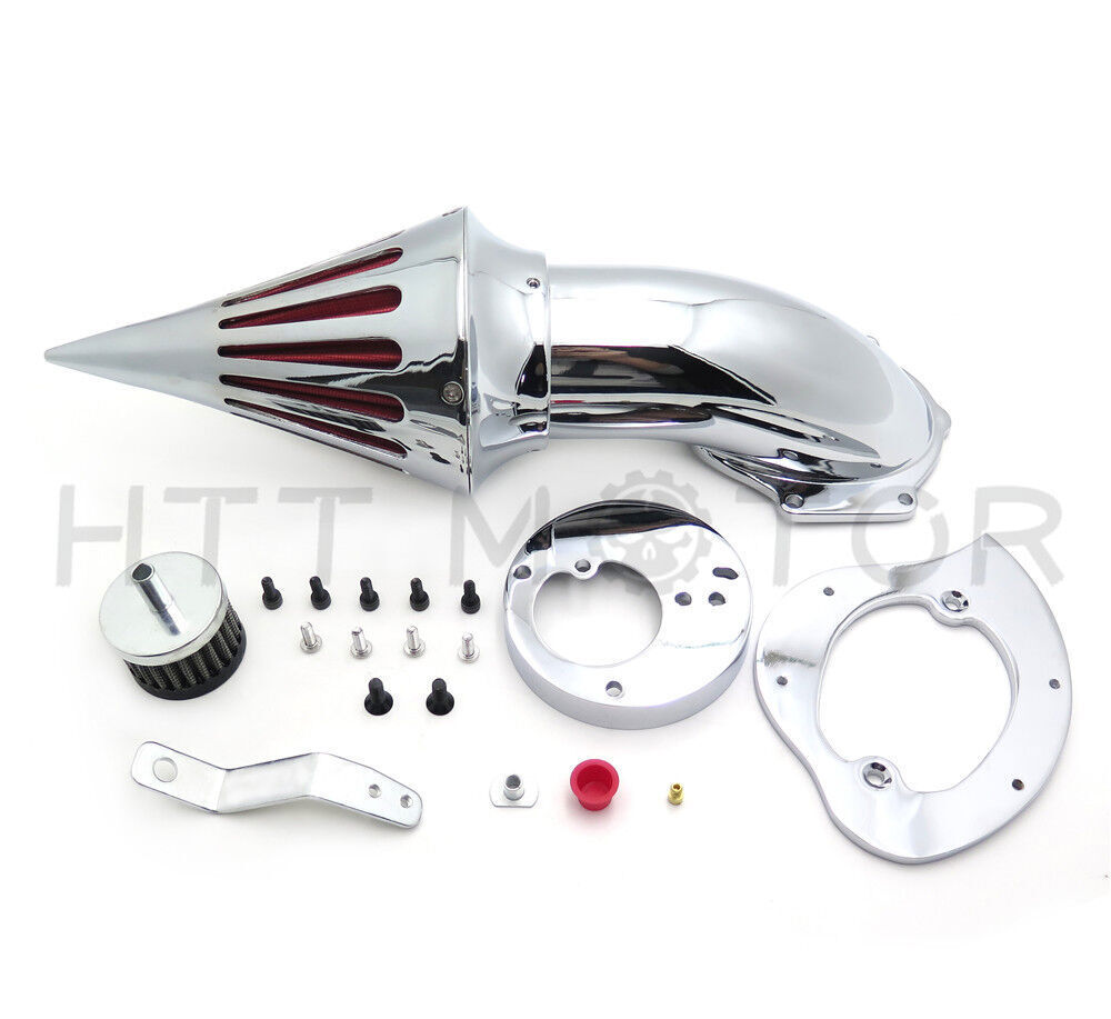 Spike Air Cleaner Intake Filter Kit For Honda Vtx1300 Vtx 1300 '03-'09 Chrome