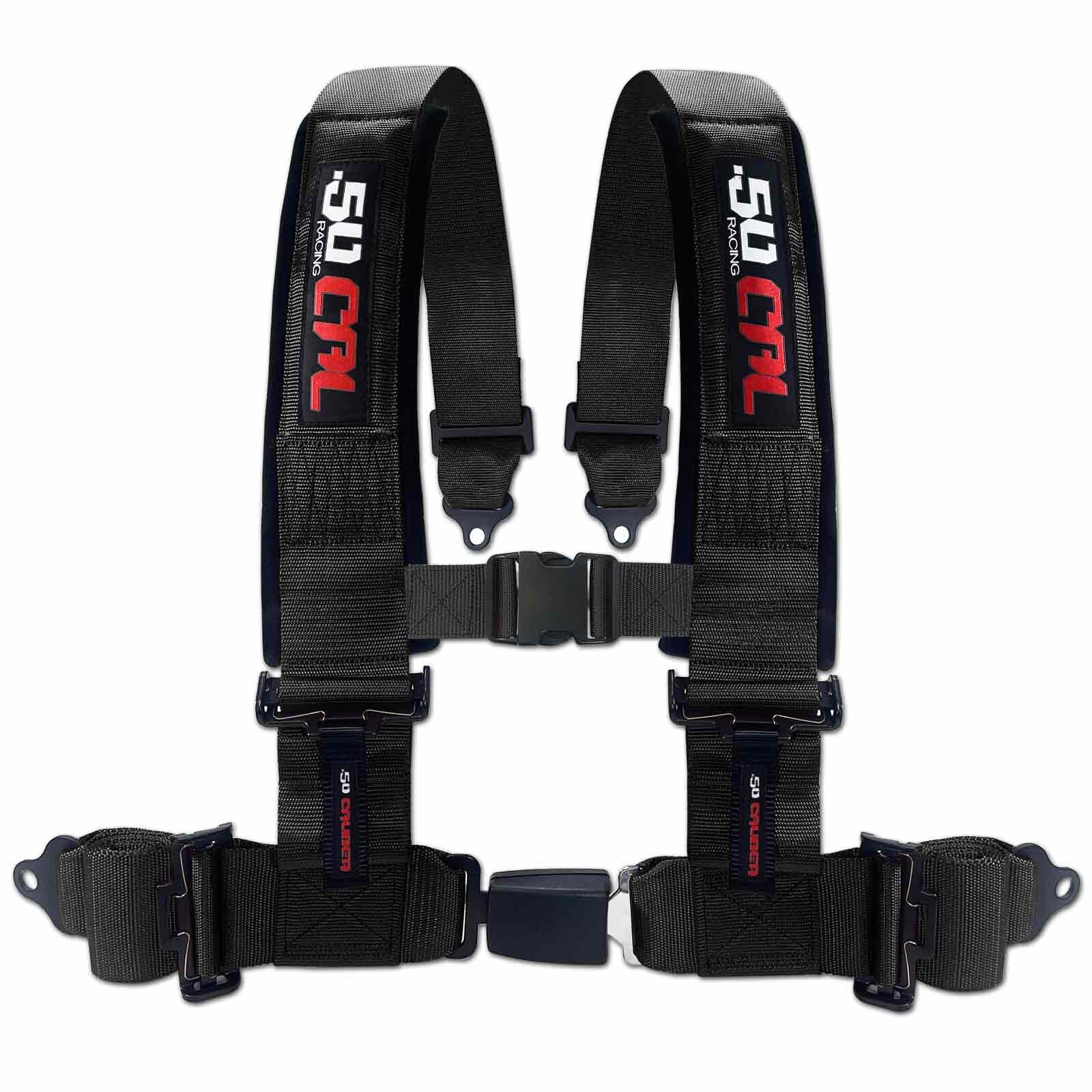 4 Point 2 Inch 3 Inch Racing Harness SxS Off Road Push Button Buckle Seat Belt