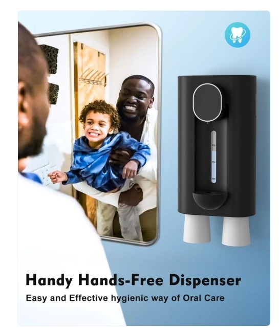 "Automatic Mouthwash Dispenser for Bathroom,18.26Oz Wall Mounted Mouth Wash