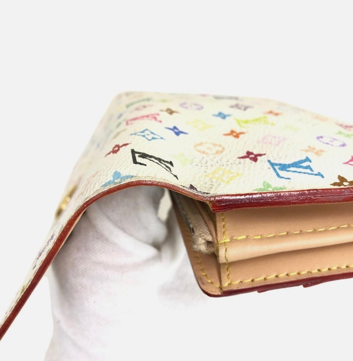 Auth Louis Vuitton Portefeuille Sarah NM Long Wallet Monogram Multicolore M93532