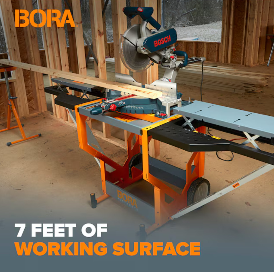 Bora Portacube STR Miter Saw Stand Steel Rolling Adjustable Free Shipping