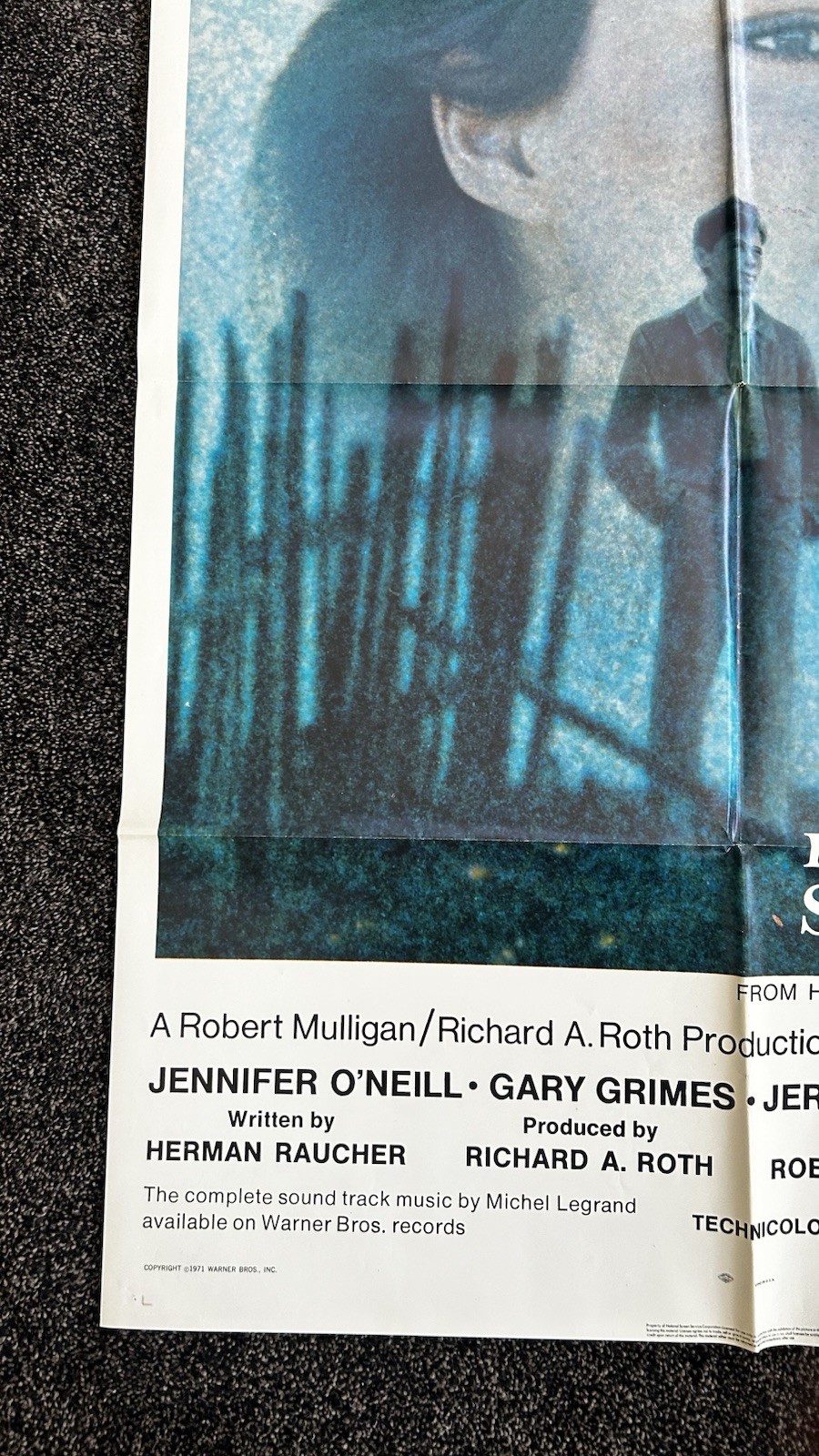 SUMMER OF 42 MOVIE POSTER VG JENNIFER O'NEIL 1971