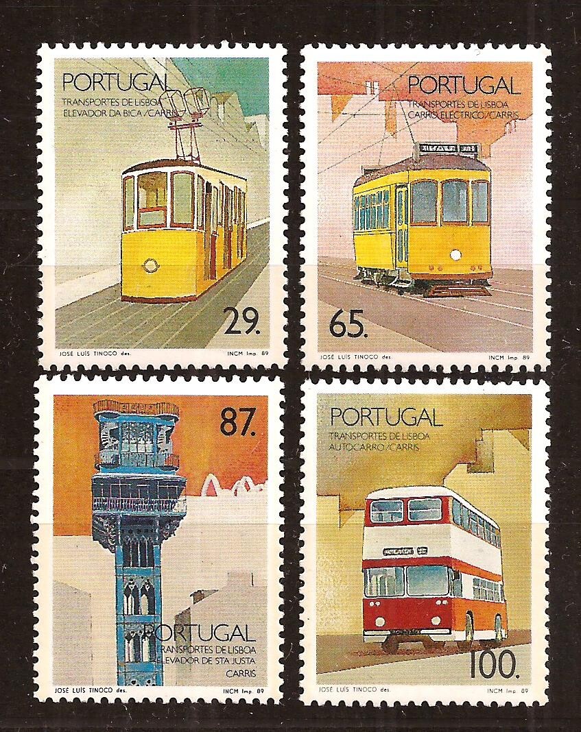 [8910] Portugal, 1989, full set MNH**, Lisbon transport