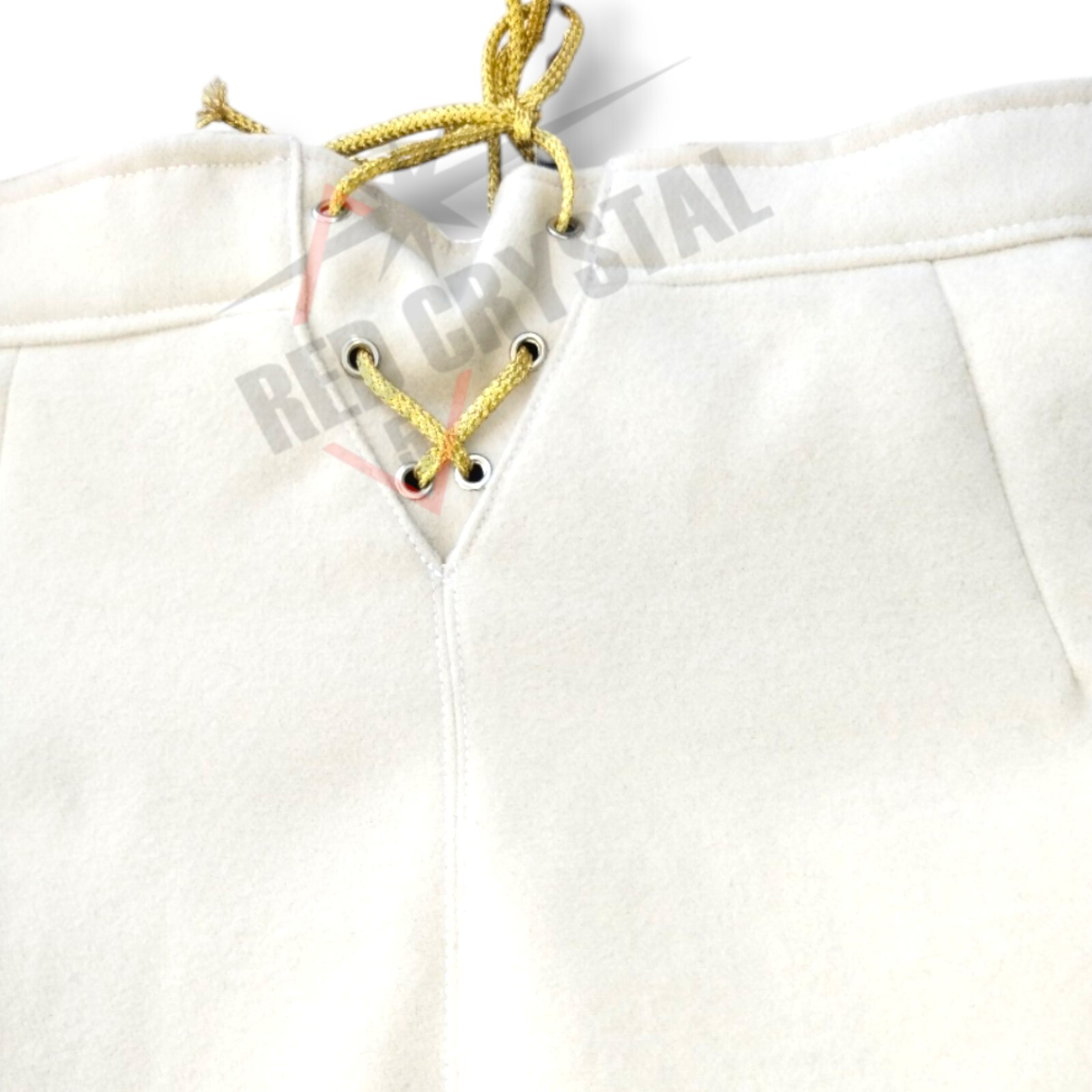 New Men's 18th Century Off White Waistcoat & Breaches British Revolutionary War