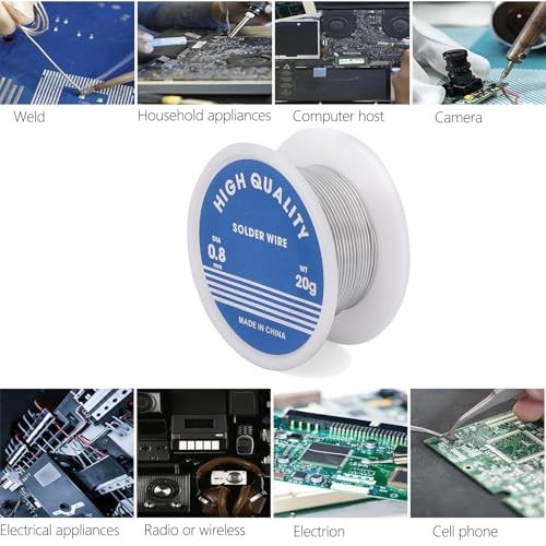 63/37 Tin Rosin Core 20g 0.8mm Solder Wire with Flux for 63 37 20g(0.04lb)