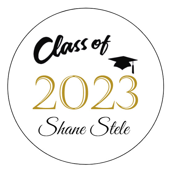 120 Personalized Graduation Class Of 2023 Envelope Seals Favors All Colors