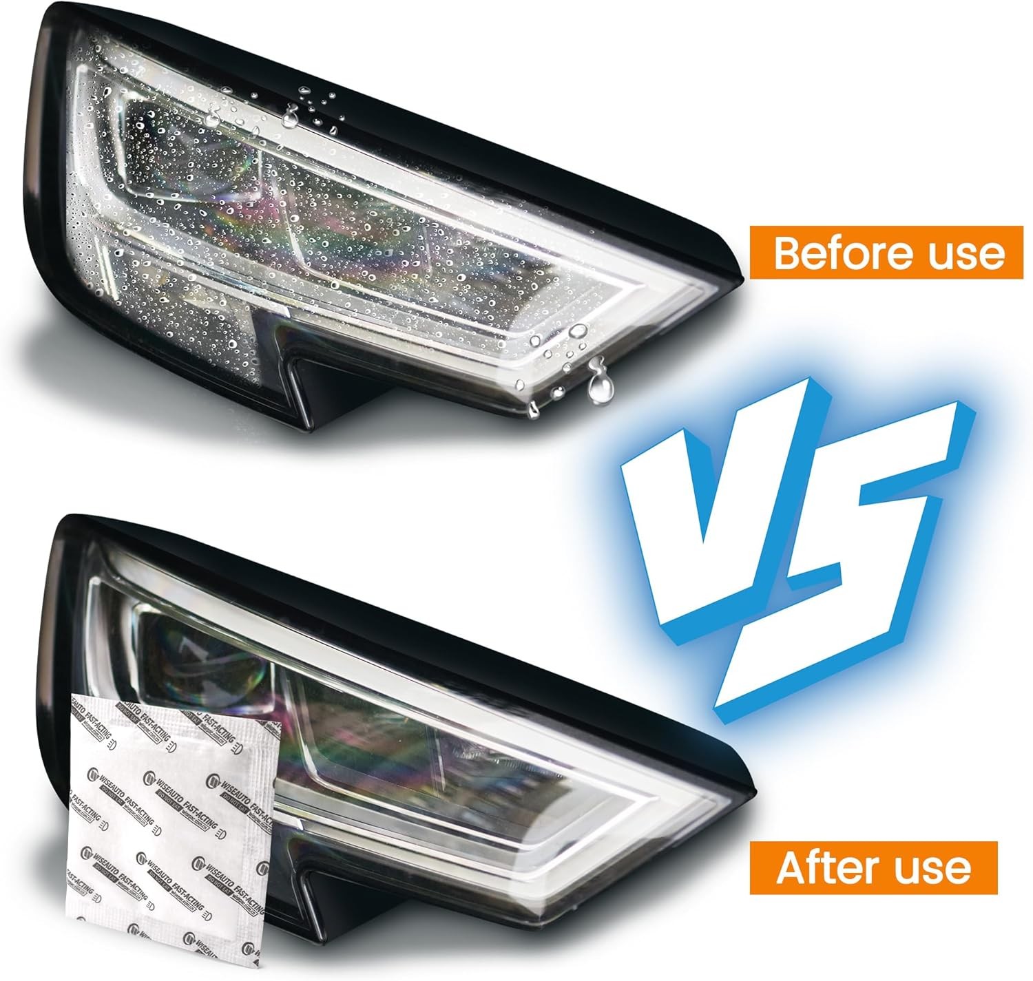 10p 10 Gram Car Lamp/Headlight Desiccant, High Absorption Anti-Fog Moisture Pack