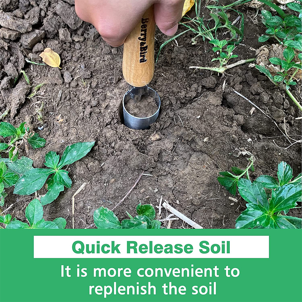 Berry&Bird Bulb Planter Garden Bulb Transplanter Manual Hole Digger for Planting