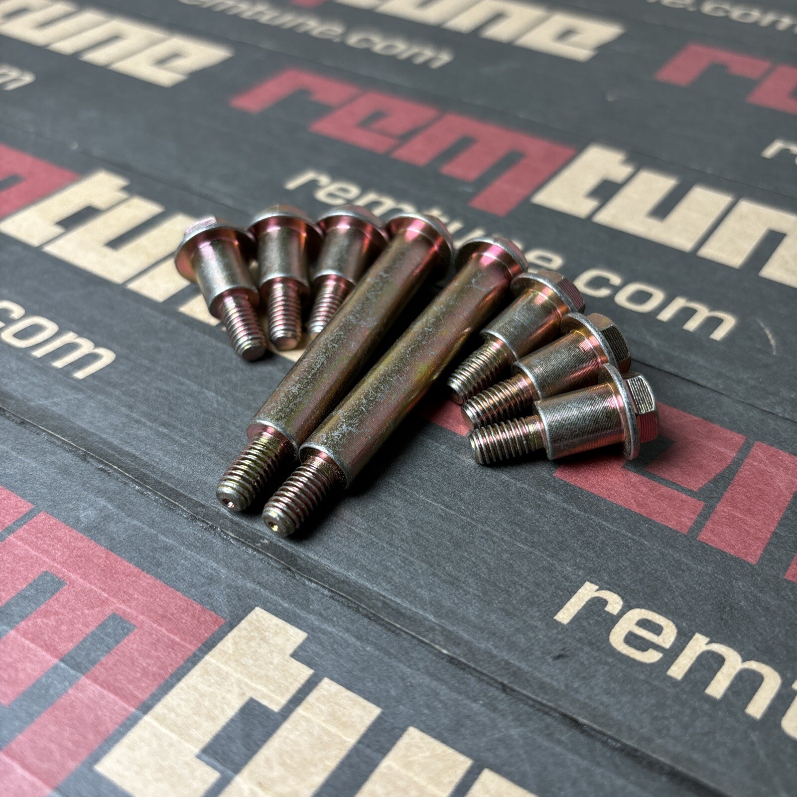 8x Honda Acura Upper & Lower Timing Cover Bolt Set B16 B18 B20 Civic Integra