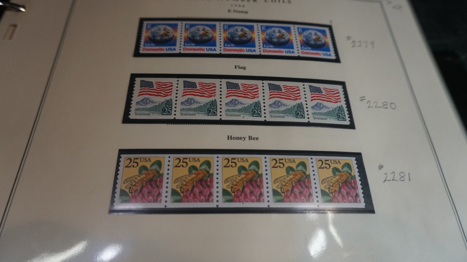 Gorgeous collection of Plate number coils in Scott album 1988-2015 MNH stamps