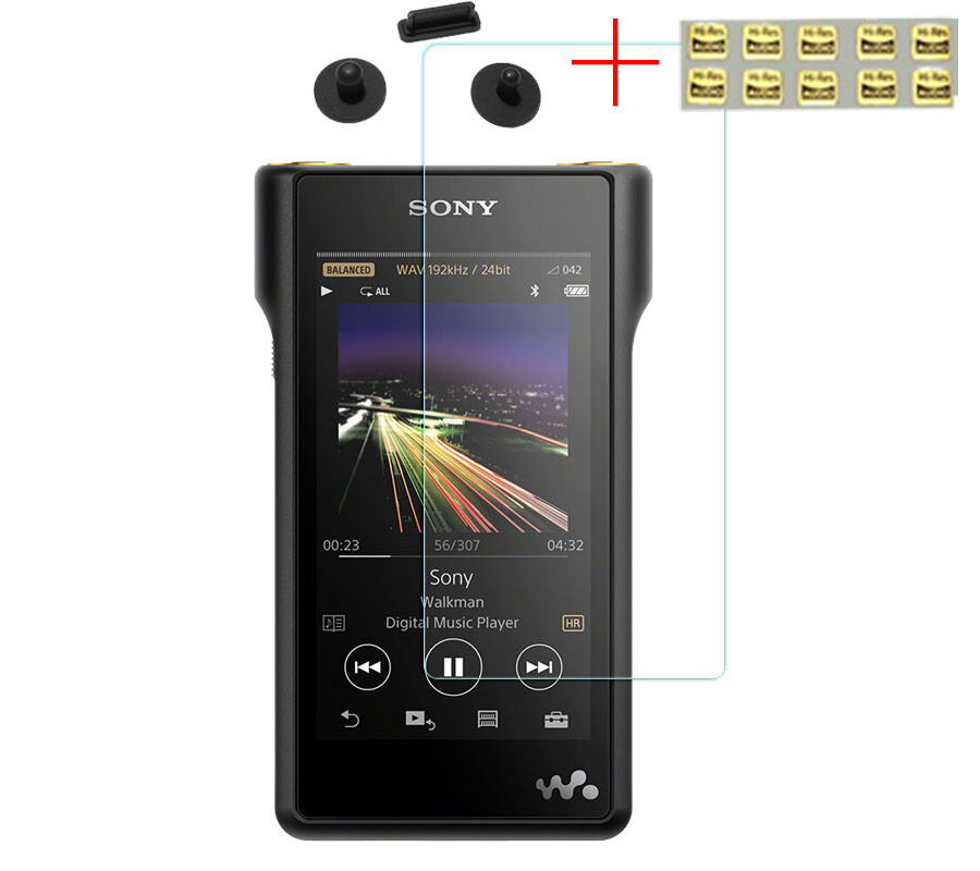 Tempered Glass Screen Protector Film For SONY WM1A WM1Z With Dust Plug