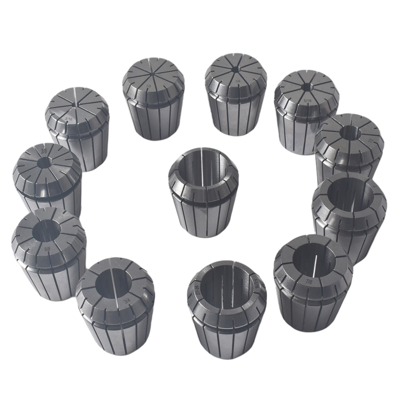 12Pcs ER40 Spring Collet Set 1/8"-1-1/8" For CNC Lathe Milling Precision Chuck