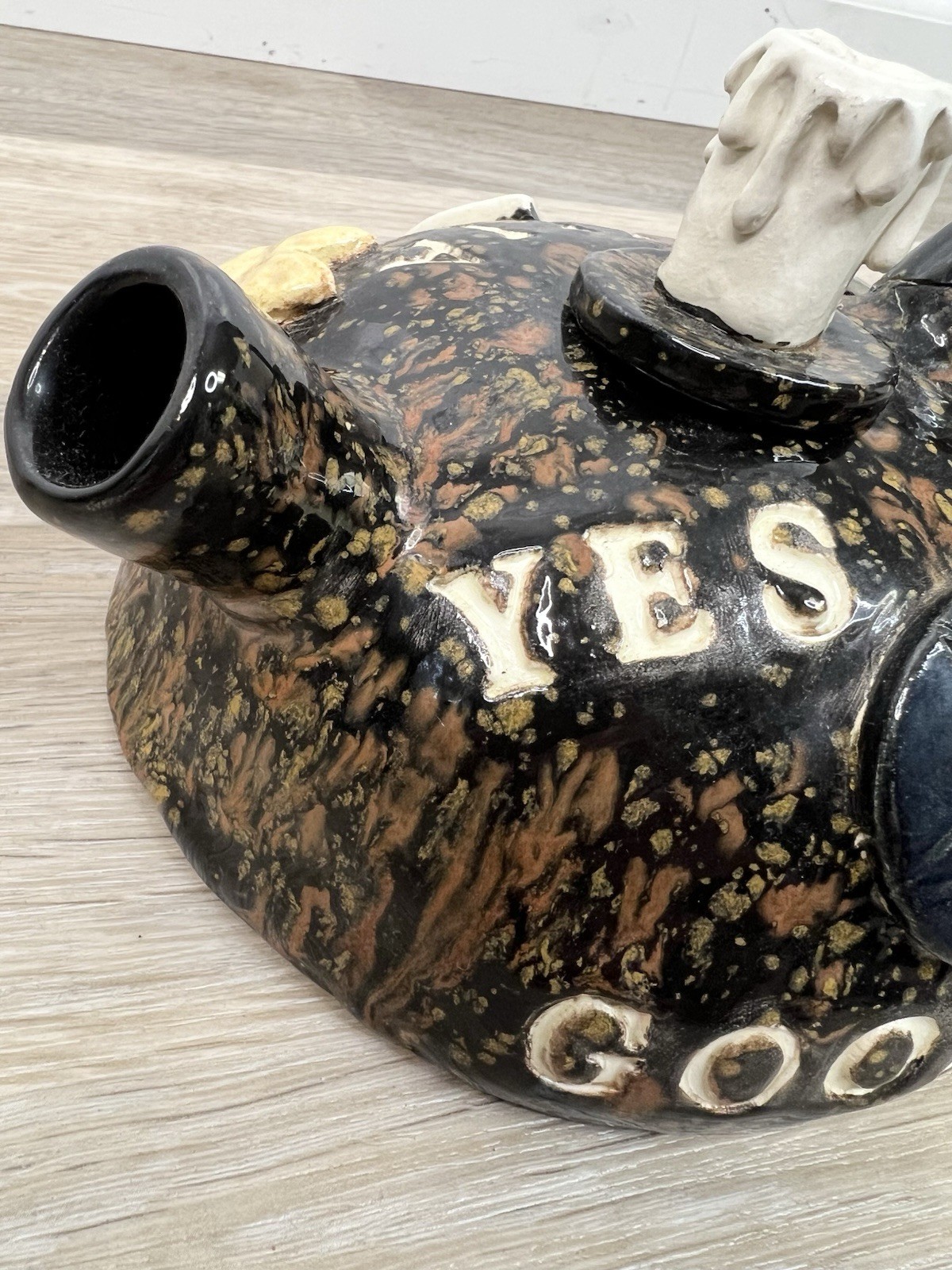 Quija Ceramic Teapot Decor Goth Tarot Witchy Planchette Pentagram Moon *Read