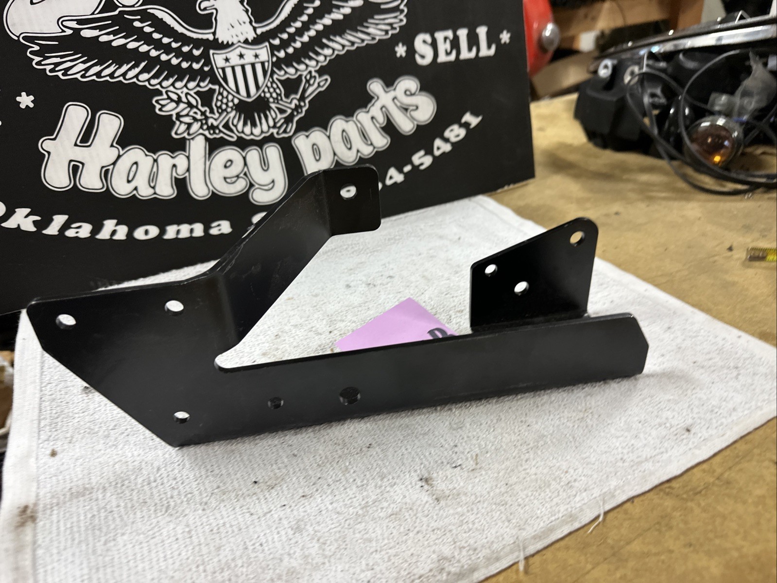 Harley Sportster Vance & And Hines Exhaust Muffler Pipe Bracket Mount Sportster