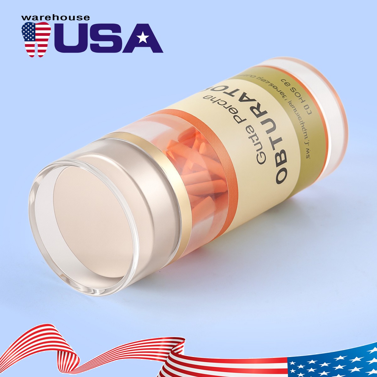 100Pcs Dental Endodontic Gutta Percha Pellets Bar for Obturation System Pen/Gun