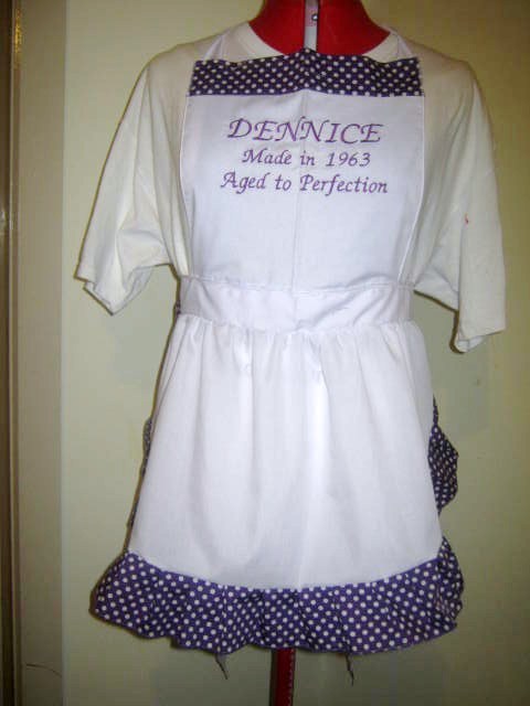 PERSONALIS "DAY IN WONDERLAND" APRON Bridal, Costume or any Time All colors+size