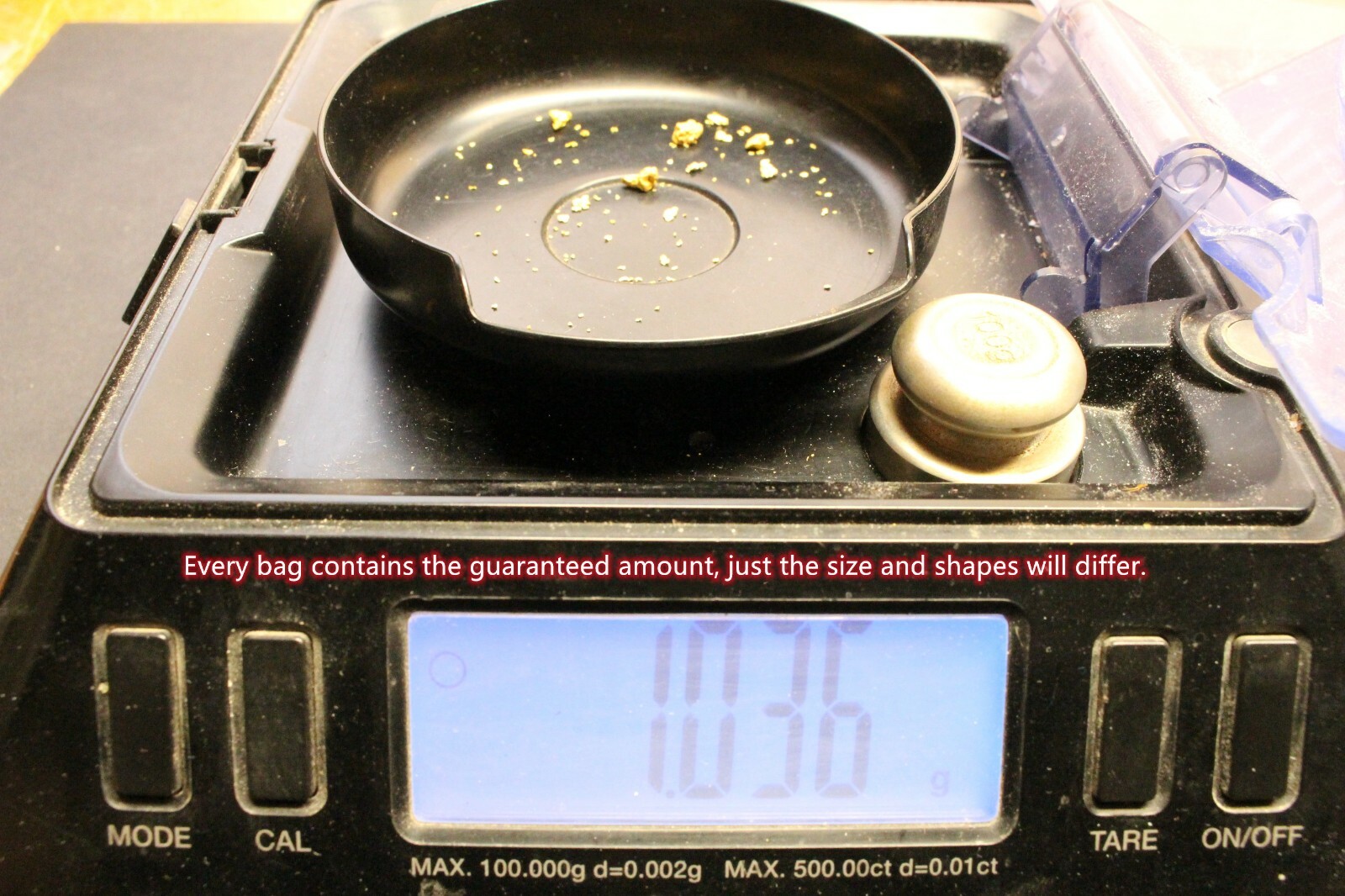 Gold paydirt guaranteed to contain at least 1 Gram Gold